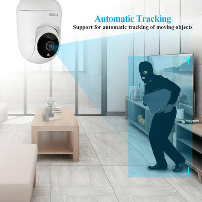Fuers 4K 8MP WiFi IP Camera – Tuya Smart Home Indoor Cam, Auto-Tracking, CCTV Security & Baby Monitor