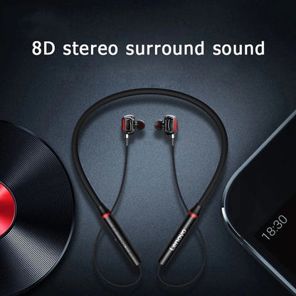 Lenovo HE05 Pro Wireless Earphones – Bluetooth 5.0 Neckband Headphones, Noise Canceling, Waterproof, with Mic for Sports