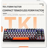 Machenike K500A-B84 75% TKL Mechanical Keyboard – Hot-Swappable, Wired Gaming Keyboard, 6-Color Backlit, 84 Keys for PC & Laptop