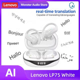 Original Lenovo LP75 TWS Earbuds – Bluetooth 5.3 Wireless Headphones, LED Display, Noise Reduction, Waterproof Headset