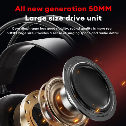 Lenovo E03 Gaming Headset – Over-Ear Stereo Headphones, 360° Ergonomic Design, RGB Lights, E-Sports Earphones