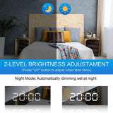 4K/1080P HD WiFi Clock Camera – Digital Nanny Cam, Home Security, Motion Detection, USB-Powered