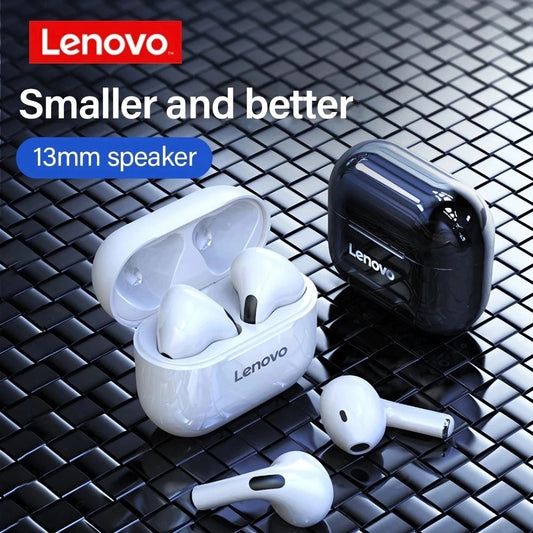 Original Lenovo LP40 TWS Earbuds – Wireless Bluetooth Headphones, Touch Control, Stereo Sound, Sport Headset for Android & iPhone