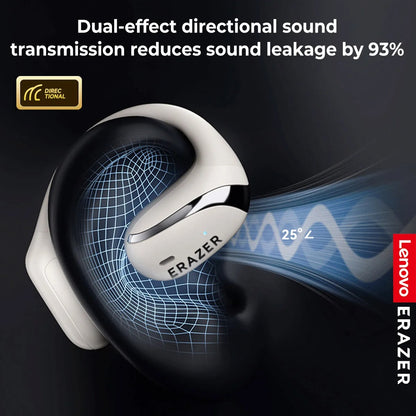Lenovo ERAZER X9 Wireless Earphones – Open-Ear Sports Bluetooth Headphones, Powerful Sound, Noise Reduction, Waterproof, Mic