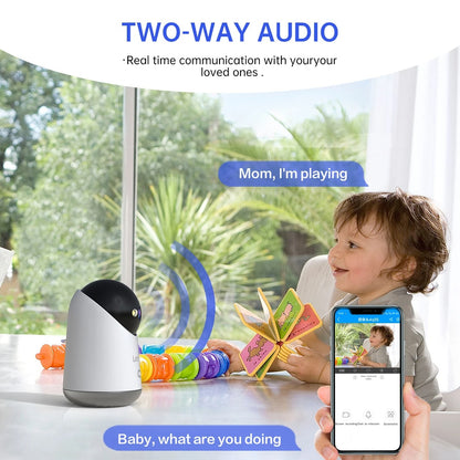 Lenovo 5MP WiFi Smart Camera – Indoor Wireless IP Cam, Auto-Tracking, CCTV Security & Baby Monitor