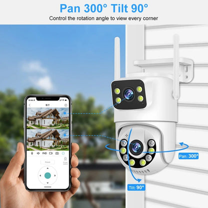 Smart Wireless CCTV System – 6MP WiFi IP Camera Kit with Dual-Lens, Audio, 8CH NVR | Home & Business Security