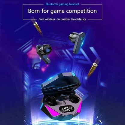 X15 TWS Gaming Earphones – Wireless Bluetooth Headset with Mic, 9D Stereo Sound, HiFi Bass, for All Phones