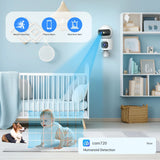 Lenovo 4K Dual-Lens Smart IP Camera – 5G WiFi, Auto Tracking, Wireless CCTV Security & Baby Monitor