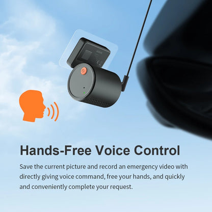 KAWA MINI 3 2K Dash Cam – Mini Car DVR, WiFi APP Control, Night Vision, WDR, Emergency Voice Control