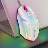 F1 Wired Gaming & Office Mouse – 3 Keys, Colorful Lighting, Compatible with Windows & macOS