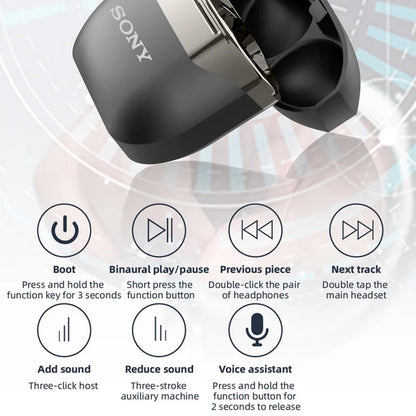 Sony TWS Wireless Bluetooth Headphones – ENC Noise Reduction, Waterproof, Gaming, Sports & Music Earphones