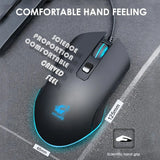 Wired RGB Gaming Mouse – USB Optical, 3 Adjustable DPI, 6 Buttons, Ergonomic Design for PC & Laptop Gamers