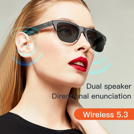 Xiaomi MIJIA Smart Bluetooth Sunglasses – HiFi Audio, Waterproof, Blue Light & UV Protection, Outdoor Sports Headphones