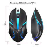 E-Sports USB Wired Gaming Mouse – 5000 DPI, Colorful LED, Optical Mouse for PC & Laptop