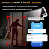 VIMTAG 4MP Outdoor WiFi Security Camera – PIR Smart Light, Color Night Vision, AI Detection, Waterproof CCTV IP Cam