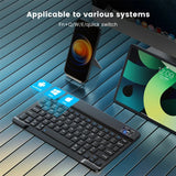 Bluetooth Wireless Keyboard & Mouse – Compatible with iOS, Android, Windows, iPad Air/Mini/Pro, Multi-Language Support (Spanish, Korean, Portuguese, Russian)