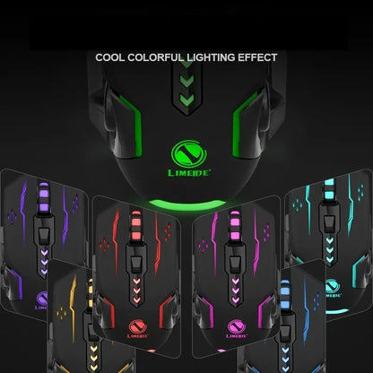 USB Wired Gaming Mouse – Mechanical, Adjustable DPI, Luminous RGB Light, Optical Mouse for PC & Laptop