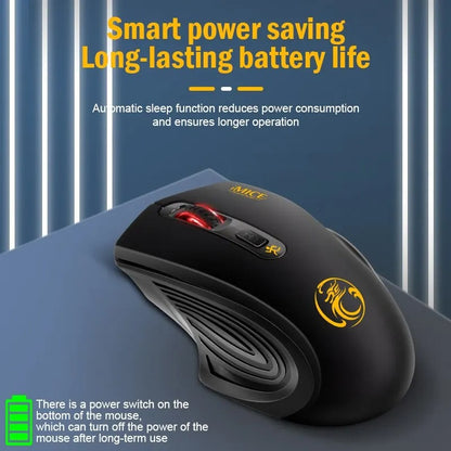 Wireless Silent Mouse – 3-Speed Adjustable, Ergonomic, for Business, Office, Laptop & Gaming