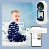 4MP 2K PTZ WiFi Camera – Video Call, 2.8'' IPS Screen, Baby Cry Detection, 3MP Security IP Camera, iCSee Monitor
