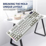 K86 Wireless Hot-Swappable Mechanical Keyboard – Bluetooth/2.4G, Display Screen, Volume Knob for Gaming & Work