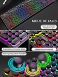 Shadow Illuminated Wired Gaming Keyboard – Mechanical Feel, for Desktop, Laptop & Esports