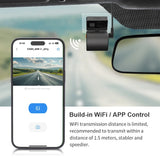 KAWA MINI 3 2K Dash Cam – Mini Car DVR, WiFi APP Control, Night Vision, WDR, Emergency Voice Control