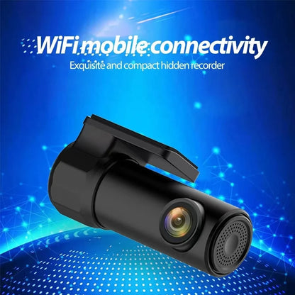 Smart WiFi Dash Cam – APP-Controlled Car DVR, 1080P HD Video Recorder, Night Vision, USB Power Supply
