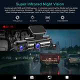 Dual-Lens Car DVR Dash Cam – 1080P FHD Vehicle Camera, Interior & Cabin Recorder, Mini Black Box
