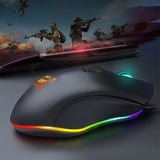 Wired RGB Gaming Mouse – USB Optical, 3 Adjustable DPI, 6 Buttons, Ergonomic Design for PC & Laptop Gamers