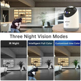 Lenovo 3MP 5G WiFi Smart Mini PTZ Camera – Indoor Security, Auto Tracking, Wireless Baby Monitor & CCTV