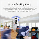 Tuya 8MP Dual Lens WiFi IP Camera – Baby Monitor, Color Night Vision, Human Auto Tracking, Smart Home Security