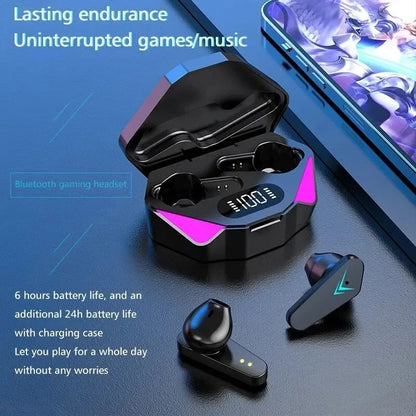 X15 TWS Gaming Earphones – Wireless Bluetooth Headset with Mic, 9D Stereo Sound, HiFi Bass, for All Phones