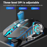 2.4G USB Wireless Bluetooth Mouse – Silent, Ergonomic, Rechargeable, Backlit Office & Gaming Mouse for PC, Laptop & MacBook