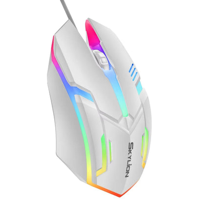 F1 Wired Gaming & Office Mouse – 3 Keys, Colorful Lighting, Compatible with Windows & macOS