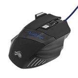 USB Wired Gaming Mouse – 7-Button, 5500 DPI, Adjustable Backlight, Ergonomic Optical Mouse for PC & Desktop Gamers