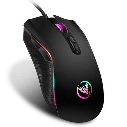 61-Key Wired RGB Gaming Keyboard & Mouse Combo – Backlit Office Kit for PC, Laptop & PUBG Gamers