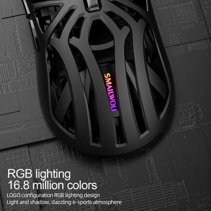 SMAILWOLF RS8 Gaming Mouse – 10000 DPI, 1000Hz, Bluetooth & 3-Mode Connection, Lightweight Macro Mouse for PC & Laptop