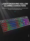 Shadow Illuminated Wired Gaming Keyboard – Mechanical Feel, for Desktop, Laptop & Esports