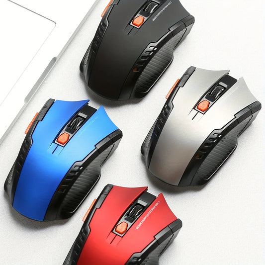 2.4GHz Wireless Gaming Mouse – Adjustable 1000-1600 DPI, USB Receiver, for MacBook Air/Pro & PC