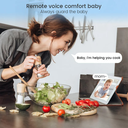 4MP 2K WiFi Baby Monitor – Cry Detection, 360° Rotation, Full-Color Night Vision, Indoor Security Camera