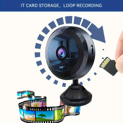 Mini Wireless WiFi Security Camera – Night Vision, Motion Detection, Rechargeable Battery, Easy Mount, App-Controlled