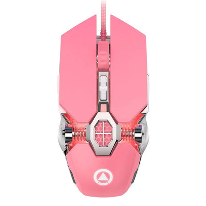 Ergonomic Wired Gaming Mouse – RGB LED Backlit, Silent Click, 3200 DPI, 6-Button USB for PC & Laptop