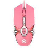 Ergonomic Wired Gaming Mouse – RGB LED Backlit, Silent Click, 3200 DPI, 6-Button USB for PC & Laptop
