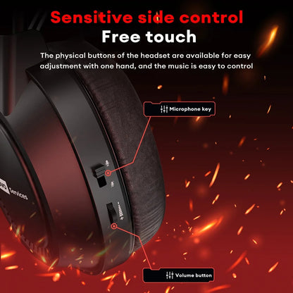 Lenovo E03 Gaming Headset – Over-Ear Stereo Headphones, 360° Ergonomic Design, RGB Lights, E-Sports Earphones