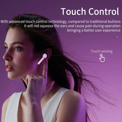 XIAOMI J18 TWS Earbuds – Wireless Bluetooth Headphones, In-Ear Stereo, Touch Control, Mic for Sports & Gaming