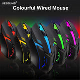E-Sports USB Wired Gaming Mouse – 5000 DPI, Colorful LED, Optical Mouse for PC & Laptop