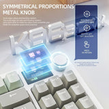 K86 Wireless Hot-Swappable Mechanical Keyboard – Bluetooth/2.4G, Display Screen, Volume Knob for Gaming & Work