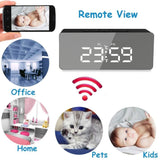 4K/1080P HD WiFi Clock Camera – Digital Nanny Cam, Home Security, Motion Detection, USB-Powered