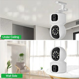 Tuya 8MP Dual Lens WiFi IP Camera – Baby Monitor, Color Night Vision, Human Auto Tracking, Smart Home Security