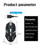 2024 High-Quality Ergonomic Gaming Mouse – USB Wired, Backlit, for PC, Laptop & Desktop | Hot Sale